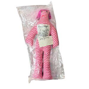 Dammit Doll Stress Relief Plush Pink Striped Pink Hair 12 inch NEW IN PACKAGE!